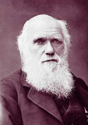 Foto av Charles Darwin. Public Domain.